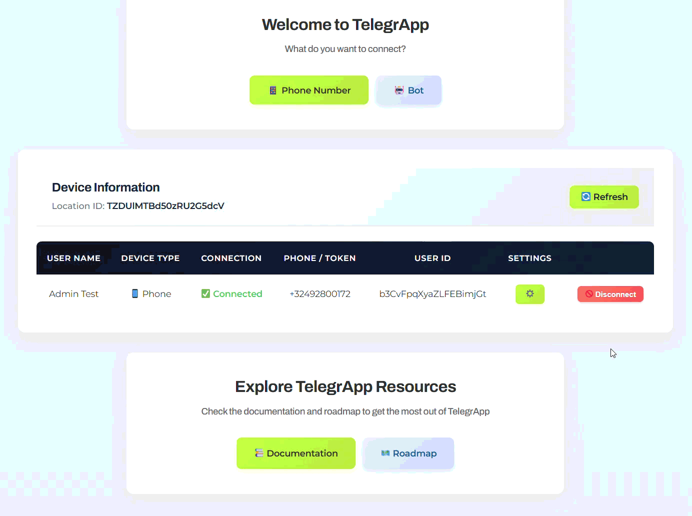 advanced filtering settings for TelegrApp, to filter out groups, chats and channels.